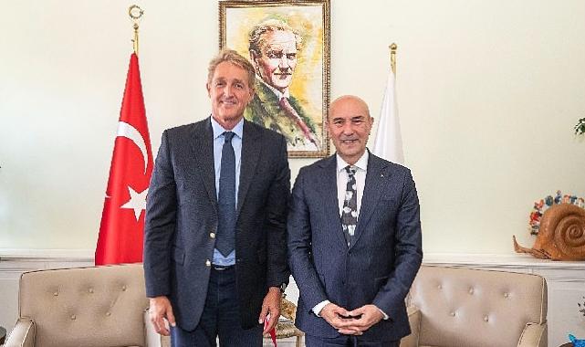 Başkan Soyer ABD Büyükelçisi Jeffry Flake’i ağırladı