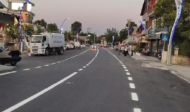 Büyükşehir, Başiskele Kullar Karamürsel Caddesinde yol çizgileri de çekildi