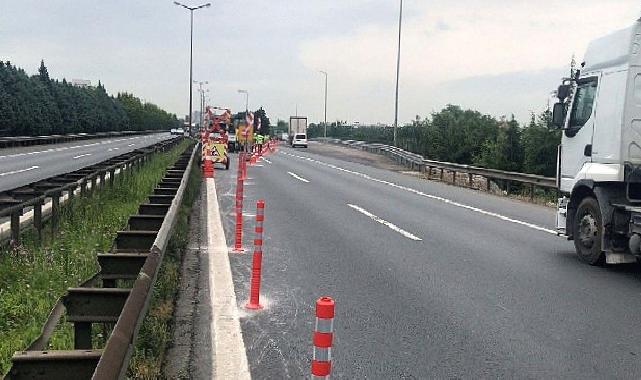 Stadyum yolu için TEM’de çalışmalar başladı