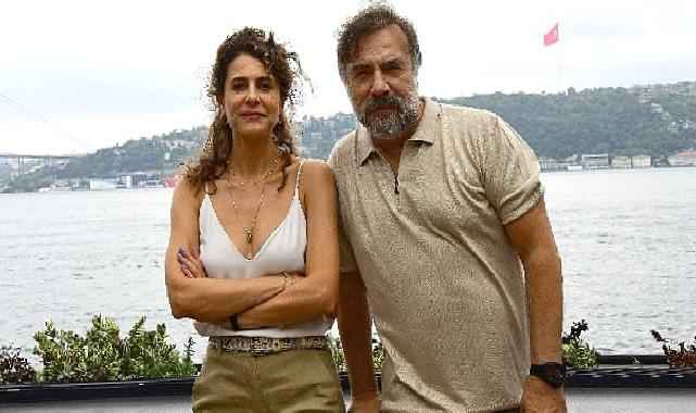 Oktay Kaynarca ve Ebru Özkan Saban, set öncesi bir araya geldiler