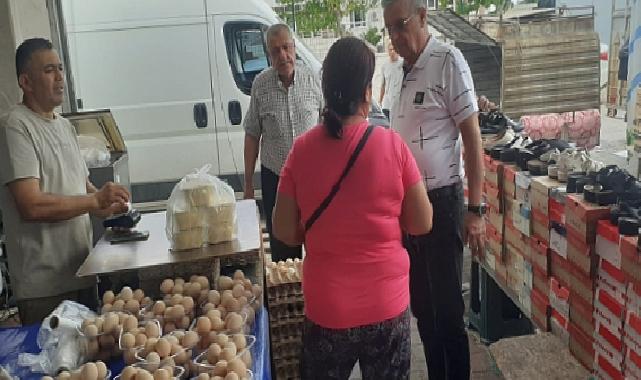 Başkan Topaloğlu’ndan pazar esnafı ziyareti