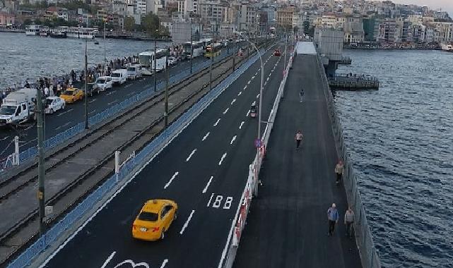 Galata Köprüsü’ndeki çalışma planlanandan önce bitirildi