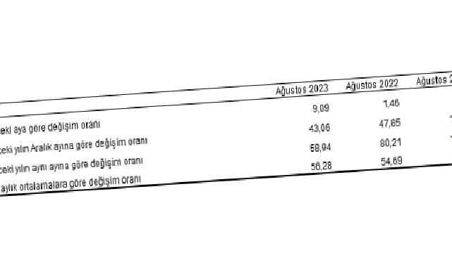 Tüketici fiyat endeksi (TÜFE) yıllık yüzde 58,94, aylık yüzde 9,09 oldu