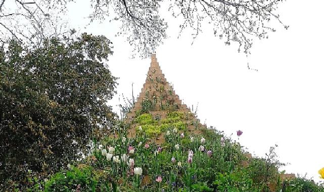 Agnes denes’in yaşayan piramit eseri, 30 ekim’e kadar ssm’nin bahçesinde