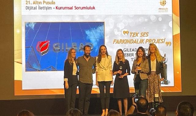 Gilead Türkiye’nin ‘Tek Ses Farkındalık Projesi’ne  TÜHİD’den Altın Pusula Ödülü