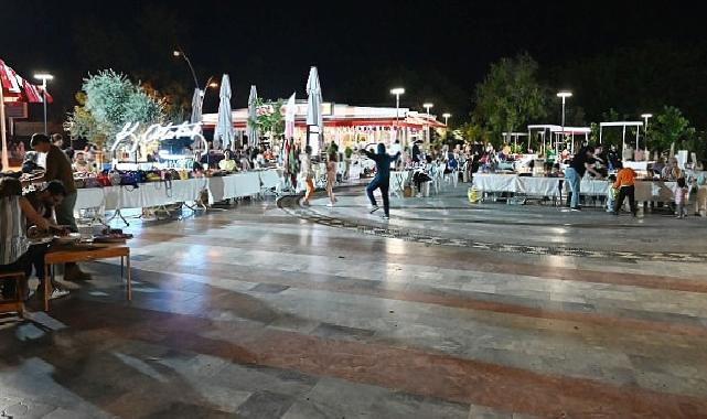 Kemer’de üreten ev hanımları kermesi yapıldı