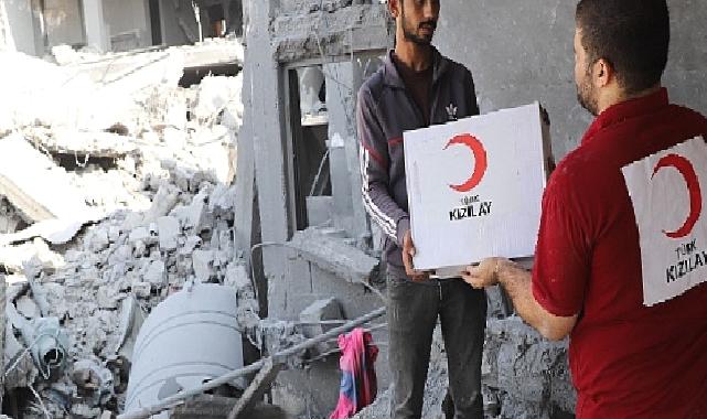 Türk Kızılay Gazze’deki Ekibiyle Sivillere Yardım Ediyor