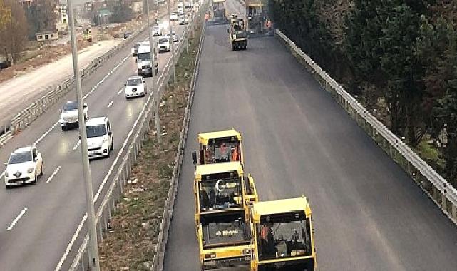 Kocaeli Stadyum yolunda D-100 Ankara yönü asfaltlandı