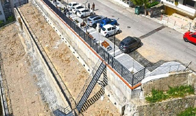 Karabağlar Belediyesi 38 milyon lirayı bulan yatırımla yıkılan istinat duvarlarını yaptı