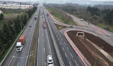 Stadyum bağlantı yolunda tamamlanan kısımlar trafiğe açıldı