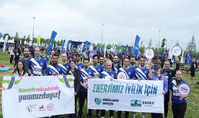 CK Enerji çalışanları, İstanbul Yarı Maratonu’nda kanserle mücadele için koştu