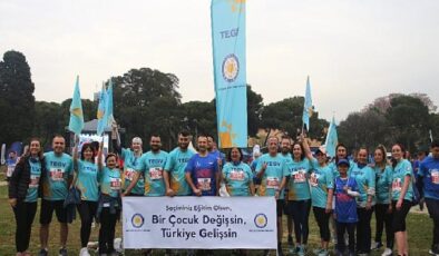 TEGV çocuklara nitelikli eğitim desteği için Maraton İzmir’de